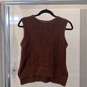 Rachel Zoe brown knit tank